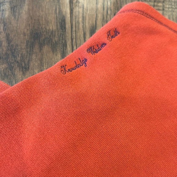 Robert Graham Mens Orange half zip pullover - Picture 4 of 6